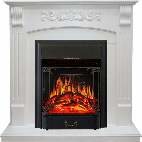 Каминокомплект Royal Flame Sorrento угловой - Белый дуб с очагом Majestic FX Black угловой электрокамин royal flame sorrento с очагом majestic fx m black белый дуб