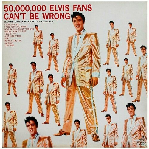 sony music elvis presley 50 000 000 elvis fans can t be wrong elvis gold records volume 2 виниловая пластинка Виниловая пластинка ELVIS PRESLEY - 50,000,000 Elvis Fans Can't Be Wrong (Gold Records - Volume 2), 1959/1966 (LP)