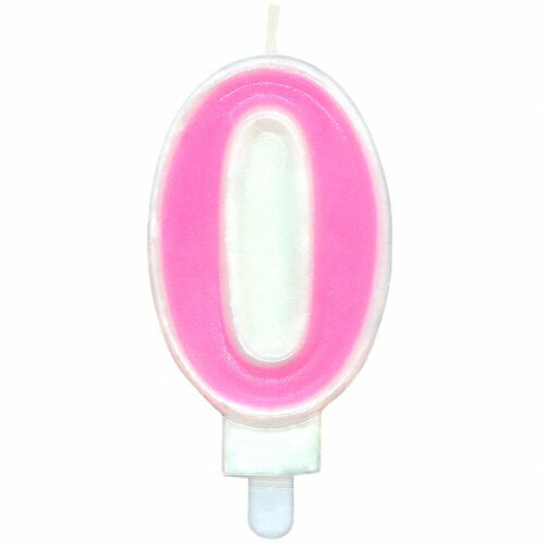 Свечи для торта Цифра 0 Веселая вечеринка розовый L0280-P 350₽