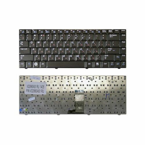 Клавиатура для ноутбука Samsung R517, R519, R620, R719 черная, 86 кнопок клавиатура для ноутбука samsung r517 версия 2