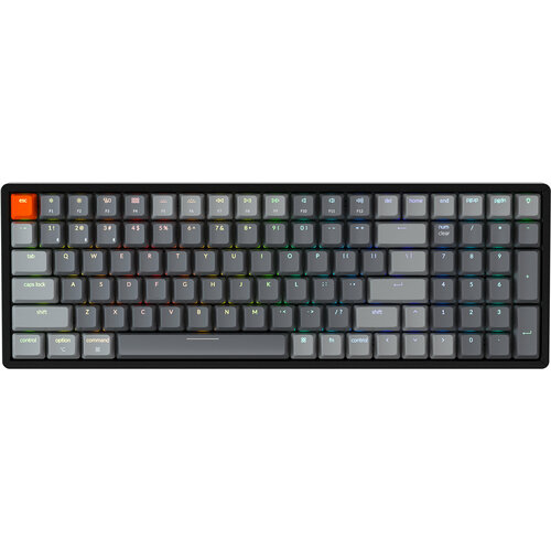 Клавиатура Keychron Беспроводная клавиатура Keychron K4 Black (RGB, ABS+Alum, Gateron G pro Brown Switch) клавиатура xtrfy k4 rgb