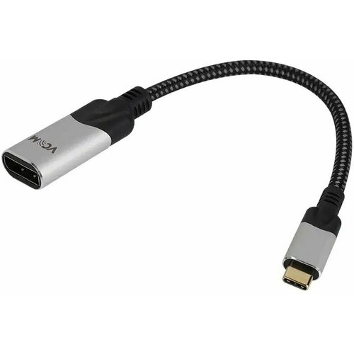 Переходник USB Type-C - DisplayPort, 0.15м, VCOM (CU422MV-8K) переходник с usb type c на displayport vcom cu422m 0 15м