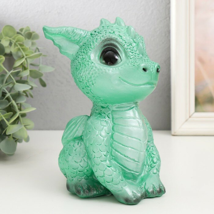 фото Фигурка "Дракоша" 17,5х11,5х12,5 см, зелёный