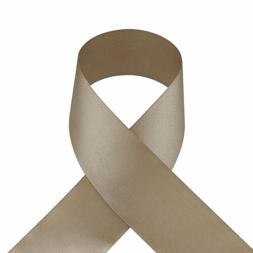 Лента атласная 50 мм бежевый (33м)