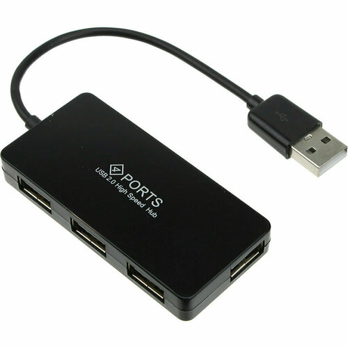 Концентратор USB-4USBG HUB черный H407 35200₽