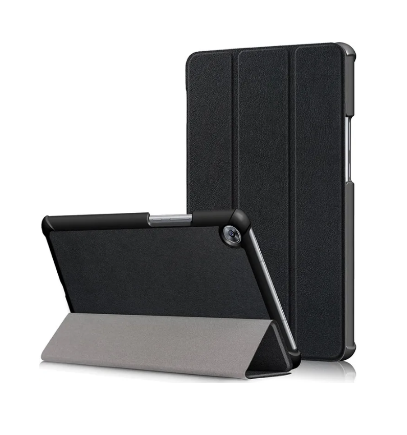 Чехол-обложка MyPads для ASUS ZenPad 10 Z300CG тонкий умный кожаный на пластиковой основе с трансформацией в подставку черный
