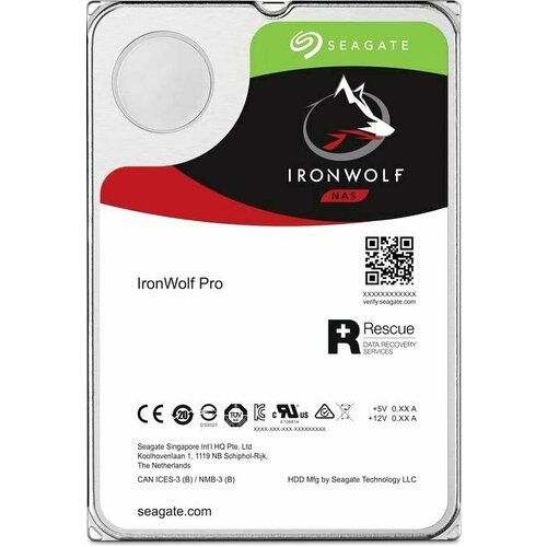 Жёсткий диск 10Tb SATA-III Seagate IronWolf Pro ST10000NT001 40980₽