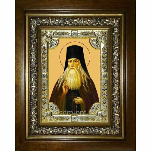 Икона Паисий Величковский, 18x24 см, со стразами, в деревянном киоте, арт вк-2440 преподобный паисий величковский икона в деревянном киоте 14 5 16 5 см