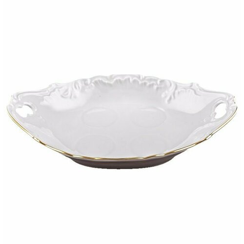 Поднос для специй 17 см с ручками Cmielow Рококо Отводка золото 109949 884₽