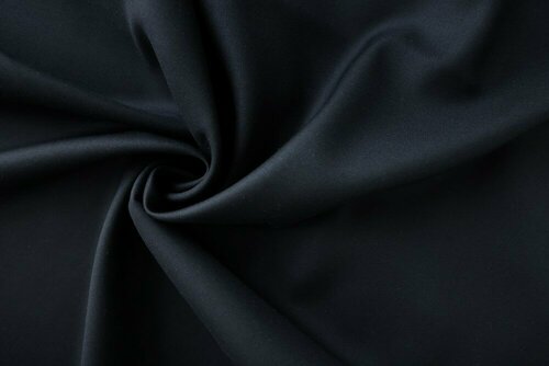 Ткань черно-синяя костюмная шерсть