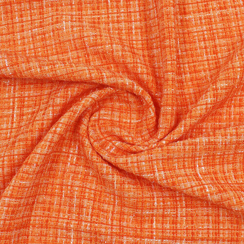 Ткань для рукоделия и шитья, костюмная ткань, 100х140 см, оранжевый цвет