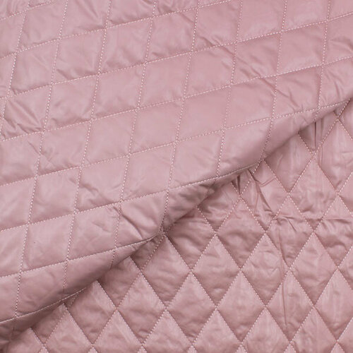Ткань для шитья и рукоделия, стежка курточная розовая 100х140 см курточная ткань стежка ромбы черный оникс