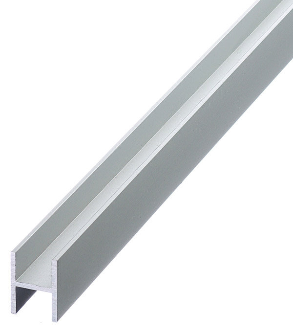 Профиль алюминиевый H-образный 18х13х18х15х2000 мм анодированный