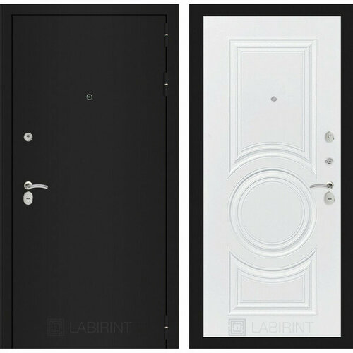 Входная дверь CLASSIC шагрень черная 23 - Белый софт входная дверь лабиринт classic шагрень черная 17 золотой дуб