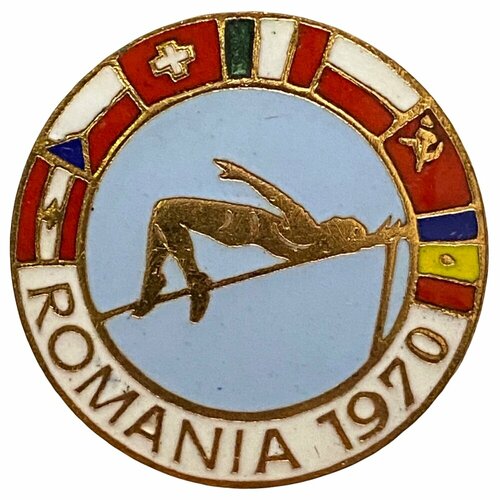 Знак Romania 1970 Румыния 1970 г. знак 1 й разряд планерный спорт накладной латунь эмаль булавка ссср 1970 1980 г