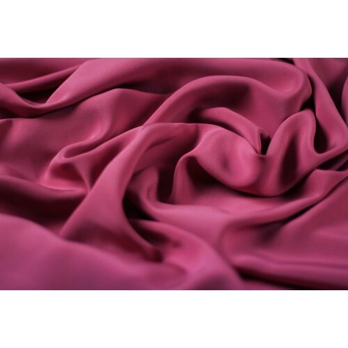Ткань шелковое кади пыльно-ягодного цвета ткань шерстяной поплин ягодного цвета