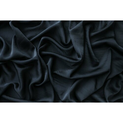 Ткань шармуз темно-синий с эластаном ткань шармуз бело серого цвета