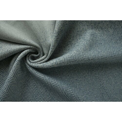 Ткань двухслойный двусторонний пальтовый кашемир сине-серый в елочку ткань двухслойный двусторонний пальтовый кашемир в полоску