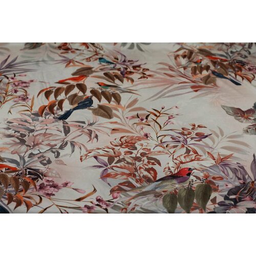 Ткань шелковый крепдешин с цветами и птицами книга раскраска для взрослых 94 страницы с цветами и птицами
