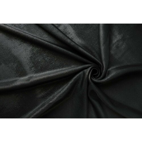 Ткань черный трикотаж с покрытием