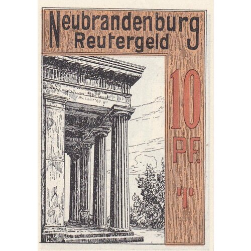 Германия (Веймарская Республика) Нойбранденбург 10 пфеннигов 1922 г.