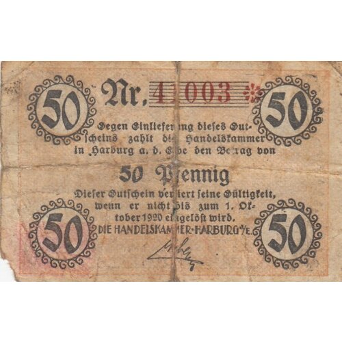 Германия Харбург 50 пфеннигов 1914-1920 гг.