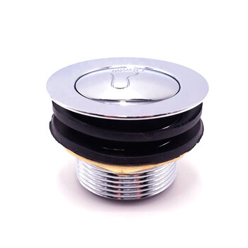 фото Универсальный донный клапан 1-1/2' для раковины и ванны (с переливом и без перелива) латунь