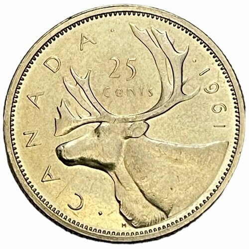 Канада 25 центов 1961 г.