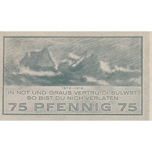 Германия (Веймарская Республика) Ниндорф 75 пфеннигов 1921 г. германия веймарская республика ниндорф 50 пфеннигов 1921 г