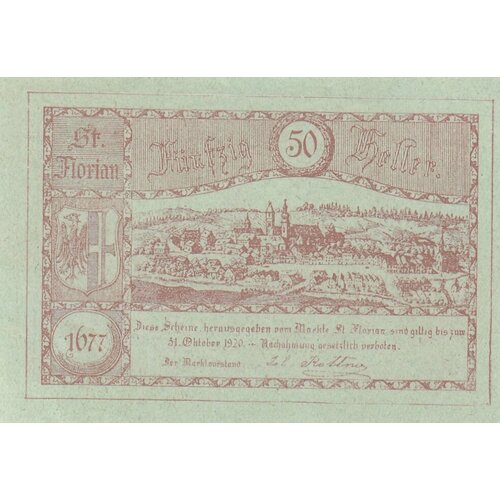 Австрия, Санкт-Флориан 50 геллеров 1914-1920 гг. (№2)