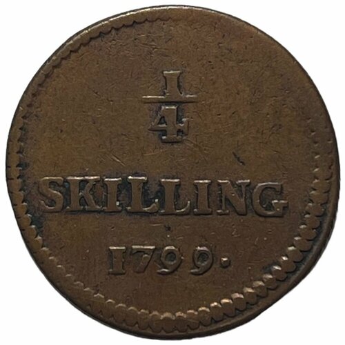 Швеция 1/4 скиллинга 1799 г. швеция 1 6 скиллинга 1847 г