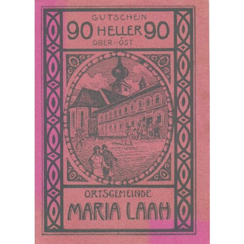 Австрия Мария Лаах 90 геллеров 1914-1921 гг. австрия йохберг 90 геллеров 1914 1921 гг 2