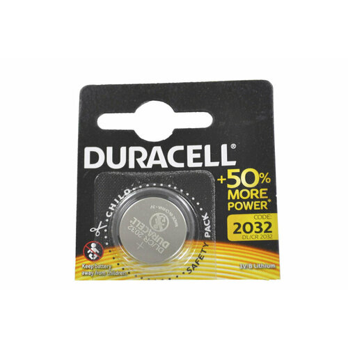 элемент питания cr2032 bl2 duracell Duracell CR2032-5BL 3V батарейка (1 шт.)