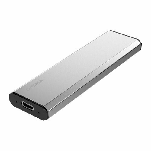 Внешний диск SSD Digma RUN X, 2ТБ, [dgsr8002t1msr] серебристый