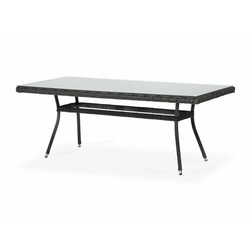 Плетеный стол из искусственного ротанга, 200х90 см 4SIS «Латте» серый