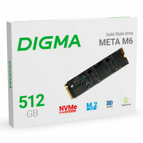 Твердотельный накопитель(SSD) Digma Meta M6 512Gb DGSM4512GM63T