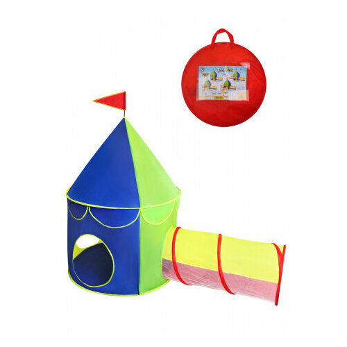 Палатка-башня с туннелем Наша Игрушка JY1718-1 палатка наша игрушка веселая улитка с туннелем sg7015 b зеленый красный прозрачный