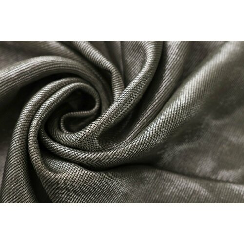 Ткань средне-серый трикотаж с напылением