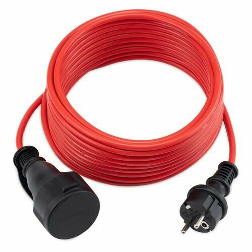 Удлинитель силовой StarWind ST-PS1.10/R розеток 1шт 3x1.0 кв. мм 10м ПВС без катушки красный
