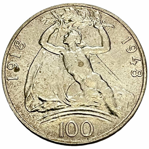 Чехословакия 100 крон 1948 г. (30 лет Независимости) (3)
