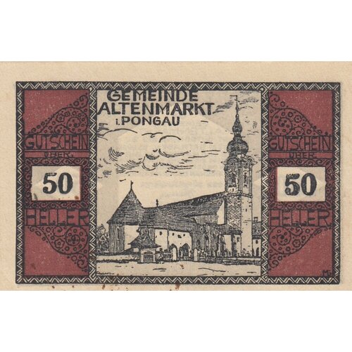 Австрия, Альтенмаркт-им-Понгау 50 геллеров 1914-1920 гг. (2)