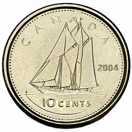 канада 25 центов 2004 г Канада 10 центов 2004 г.