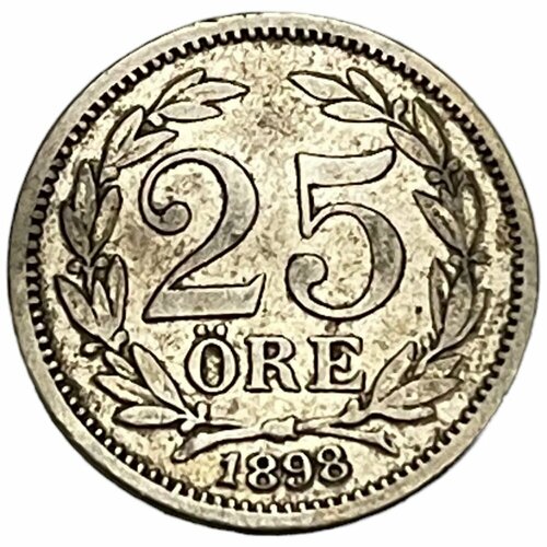 Швеция 25 эре (оре) 1898 г.