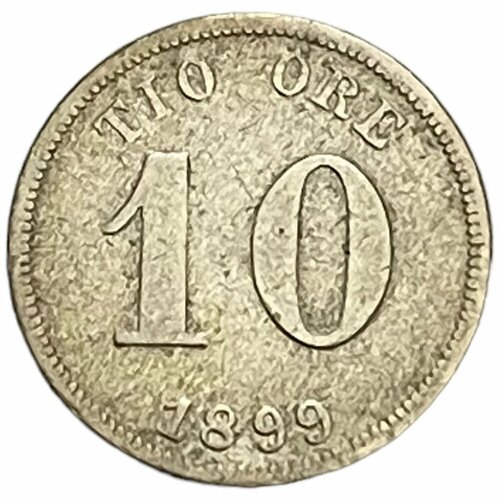 Швеция 10 эре (оре) 1899 г. старая швеция 1 эре орэ 1907 король оскар ii