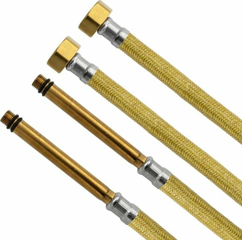 Санакс - Гибкая подводка к смесителю 60 см с длинными штуцерами, пара