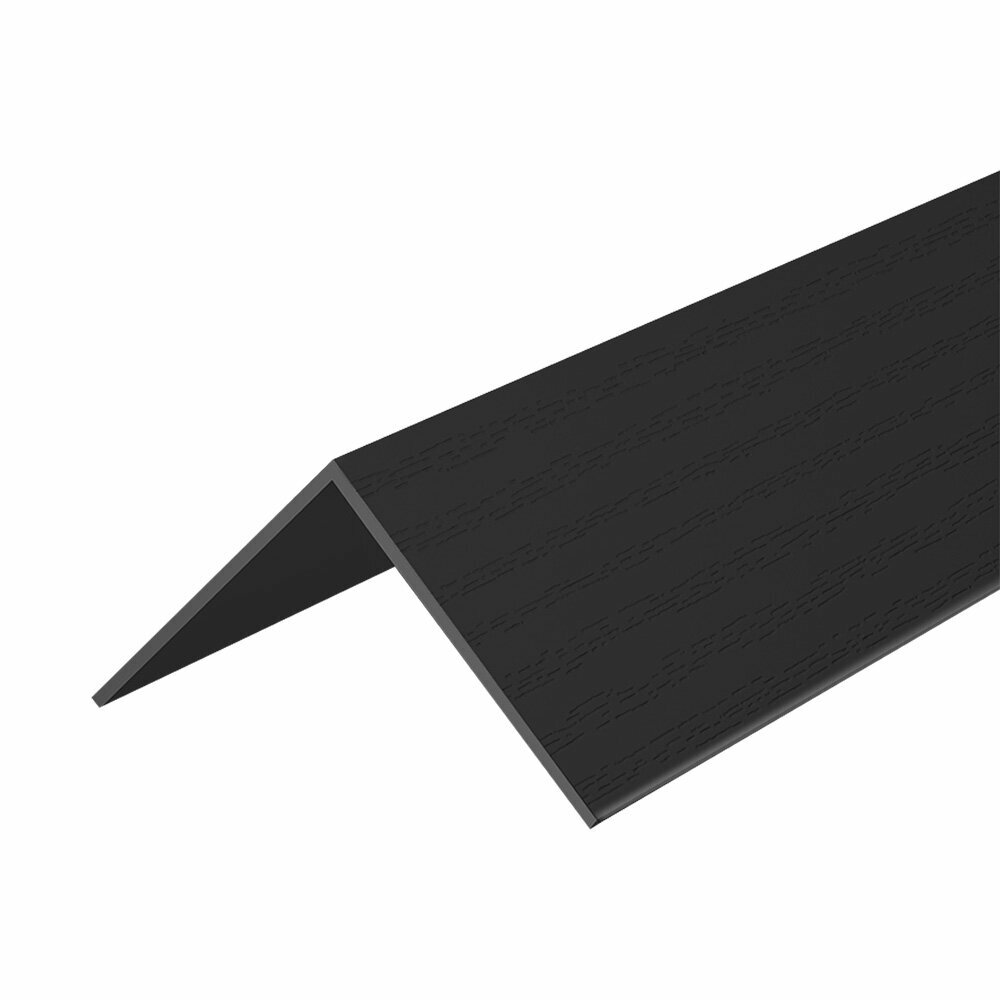 Уголок ПВХ 30х30х2700 мм с тиснением черный