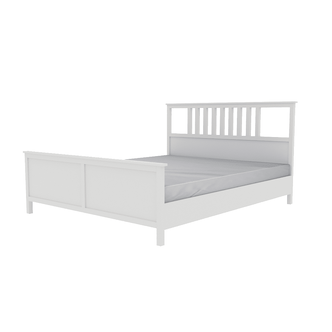 фото Хемнэс (HEMNES) кровать двойная шведский стандарт (сп. место 1600*2000мм) Ф-156.02_белая