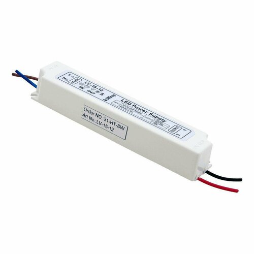 Блок питания SWG 12V 15W IP67 1,25A LV-15-12 000230 блок питания ac dc 12v 12w 00000000096 lv 12 12 герм ip67 пластик