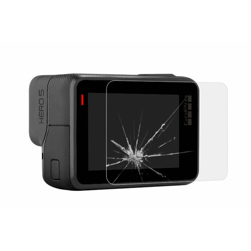 Защитное закалённое противоударное стекло для Экшн-камеры GoPro 5/ 6/ 7 + защитное стекло для объектива