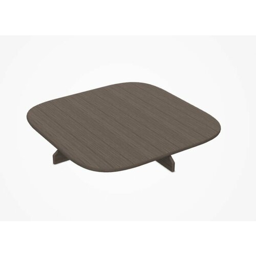 Кофейный столик Polyura W109 D109 H13 Grey Wood Ditre Italia